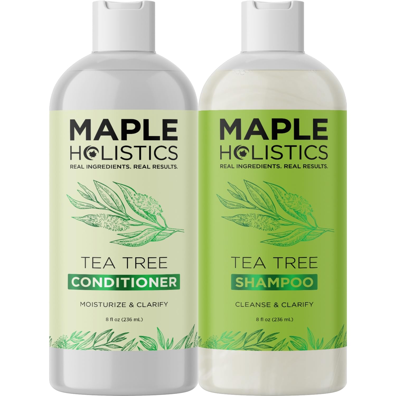 Maple Holistics Tea Tree Lavender and Shea Butter closeup illustrates nourishing components