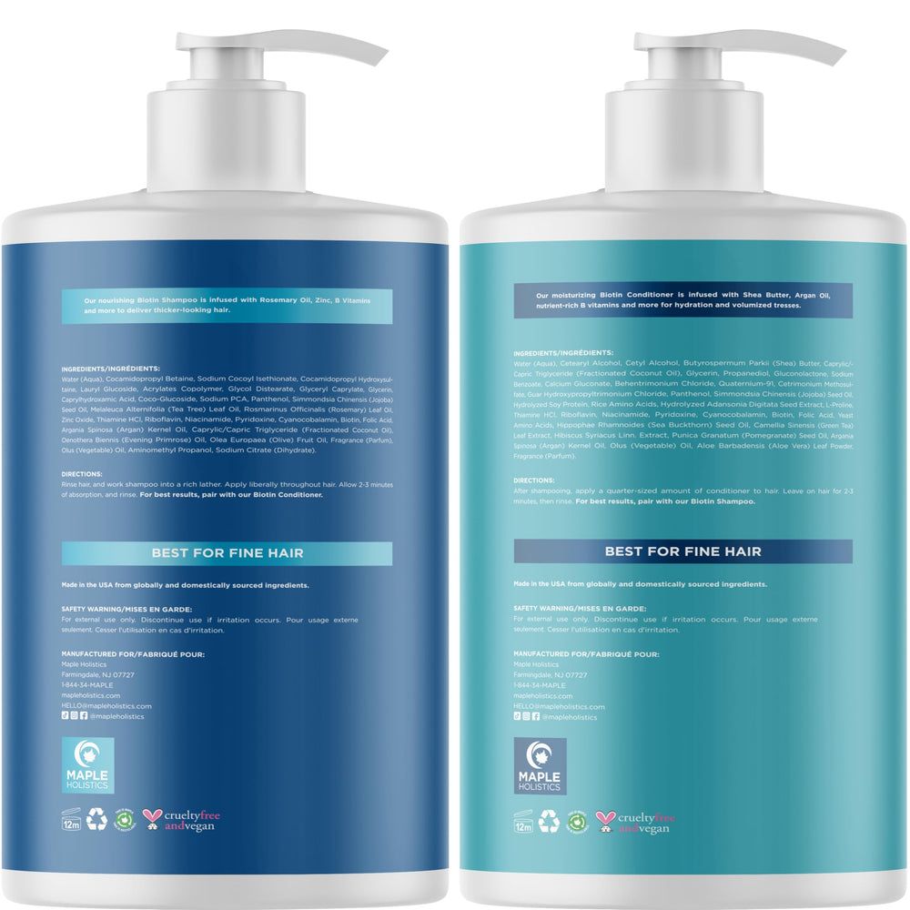 Textura de cabello con más volumen gracias a la fórmula Maple Holistics