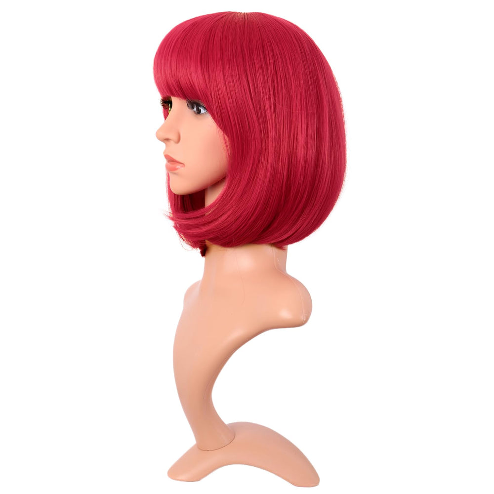 Peluca MapofBeauty con ajuste de copa flexible, cómodo y seguro