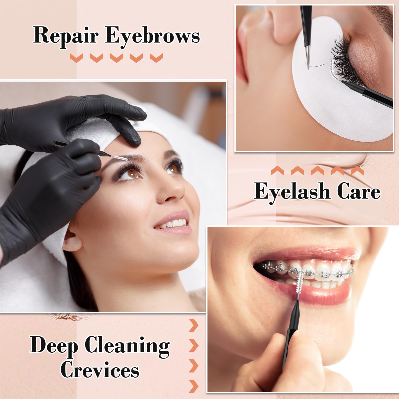 MAPVOLUT cepillo micro para cejas, fácil de moldear y definir.