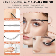 MAPVOLUT diseño espiral cejas, elevación precisa para un acabado natural.