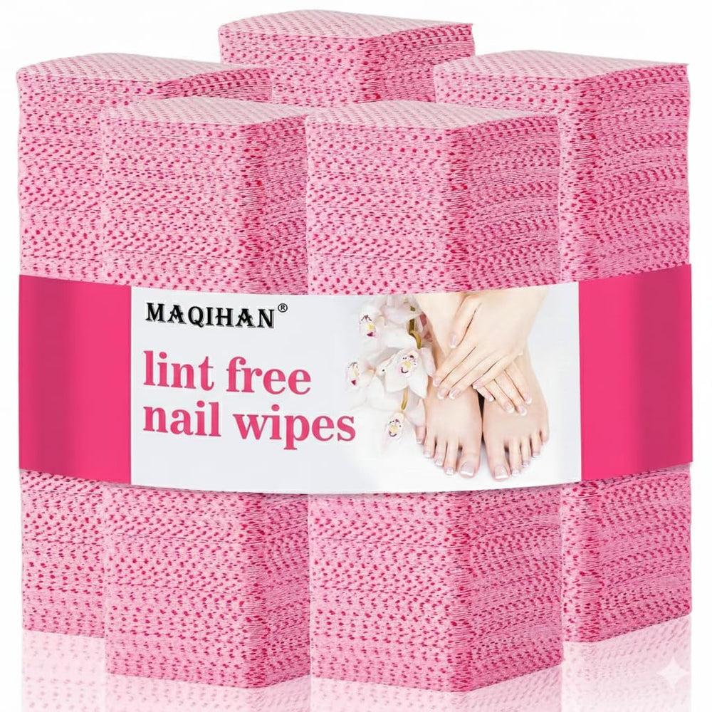 MAQIHAN 1200 toallitas sin pelusa en empaque, útiles para uso casero de uñas