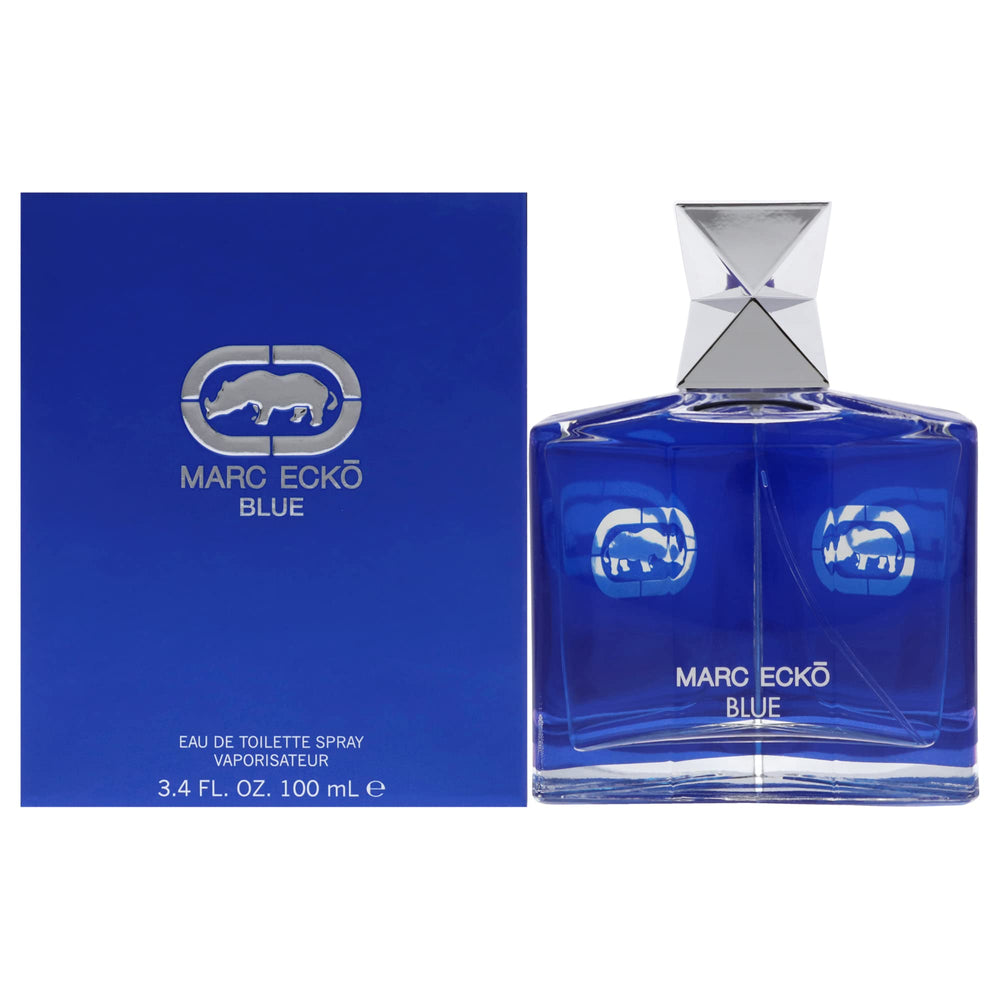 Marc Ecko Blue: diseño de empaque moderno para presencia diaria