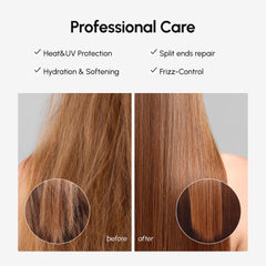 MAREE Primer plano del aceite de argán para nutrir el cabello.