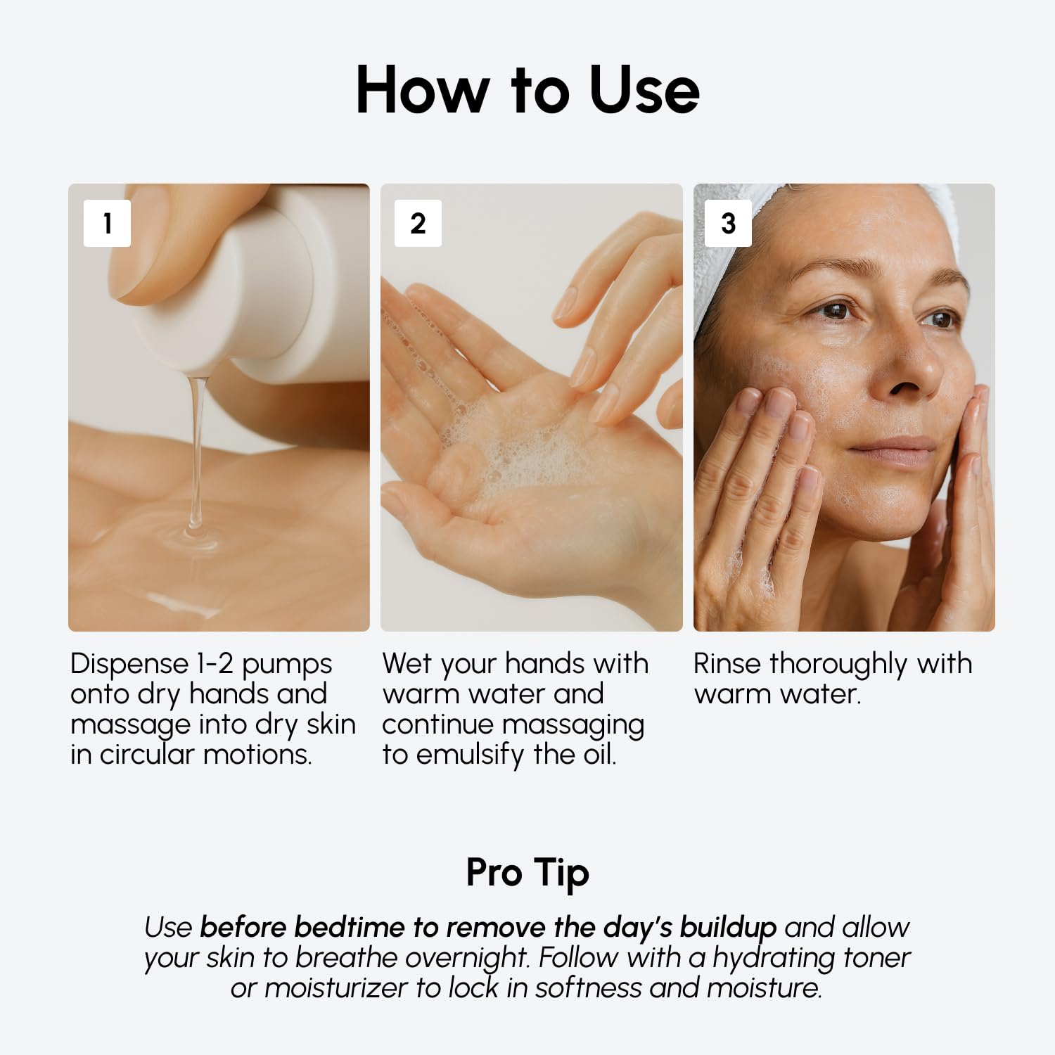 Limpieza de poros profunda con MAREE Deep Cleansing Oil