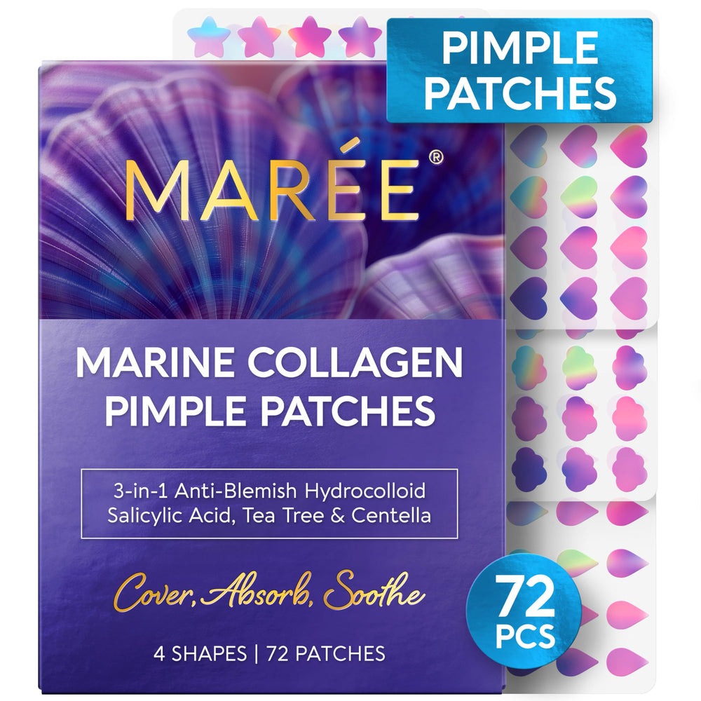 MAREE parches estrellas para la cara, absorben grasa y purifican por la noche