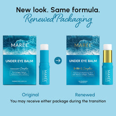 MAREE Under Eye Balm Stick caffeine depuffing to reduce under-eye swelling