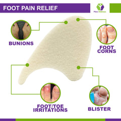 Mars Wellness separadores de dedos en espuma, se colocan dentro de los zapatos para confort.