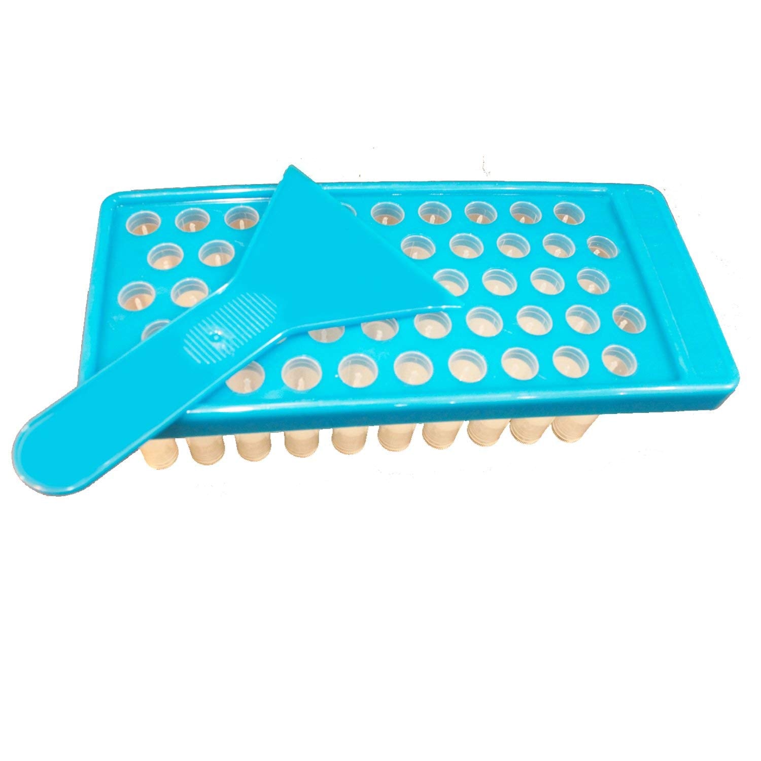 Mary Tylor Naturals espátula ergonómica para rellenar bálsamos sin esfuerzo.