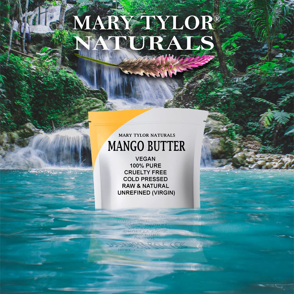 Mary Tylor Naturals manteca de mango se funde con calor corporal para absorción rápida