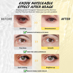 Parches Maskiss con colágeno y textura gel suave al contacto.