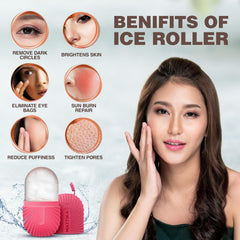 Mattika Ice Roller cuello y sienes relajan músculos y mejoran el contorno.