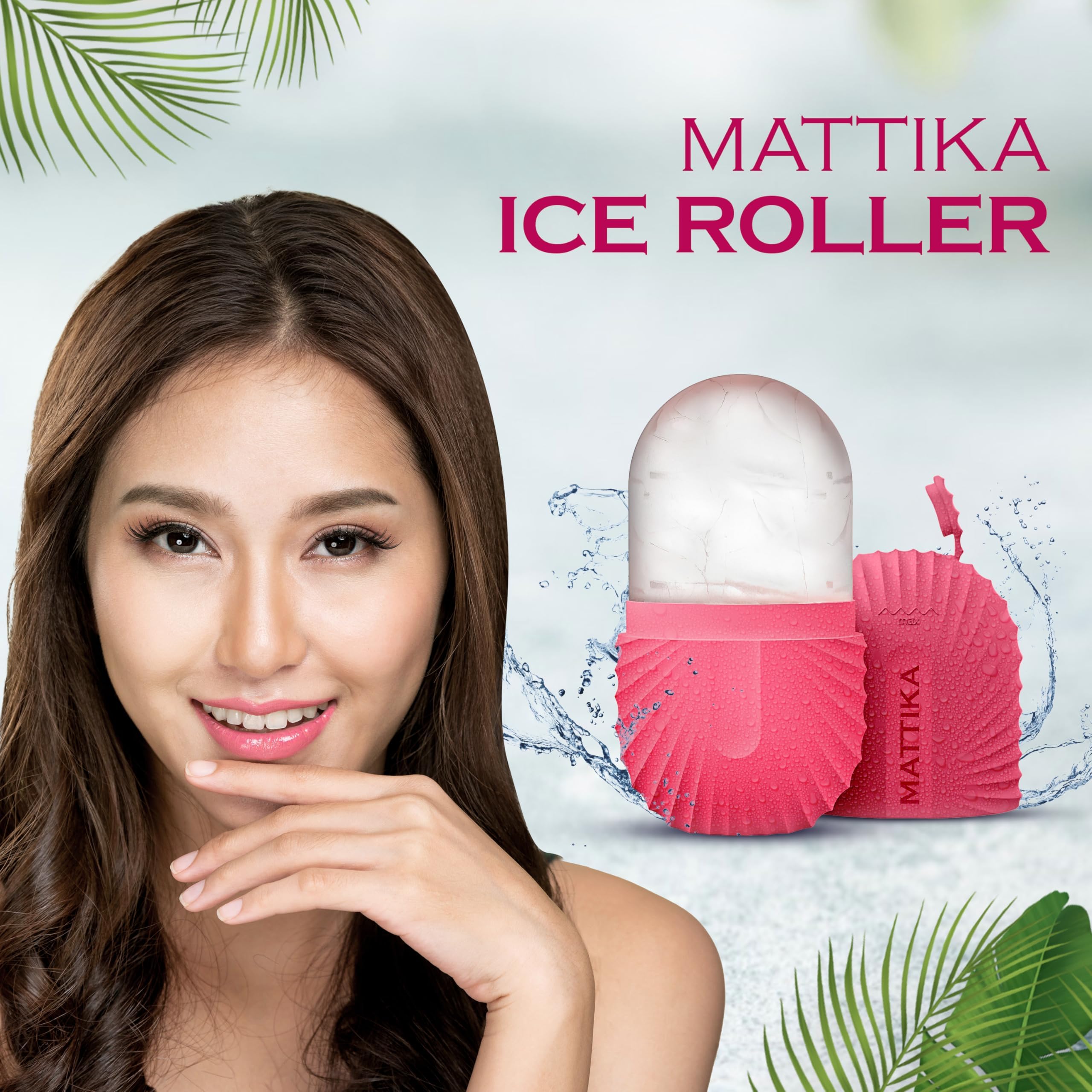 Mattika Ice Roller uso diario para una piel fresca y renovada.