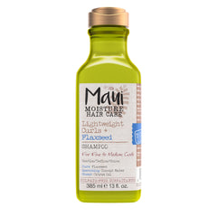 Maui Moisture champú rizos ligero con linaza ofrece brillo y definición suave.