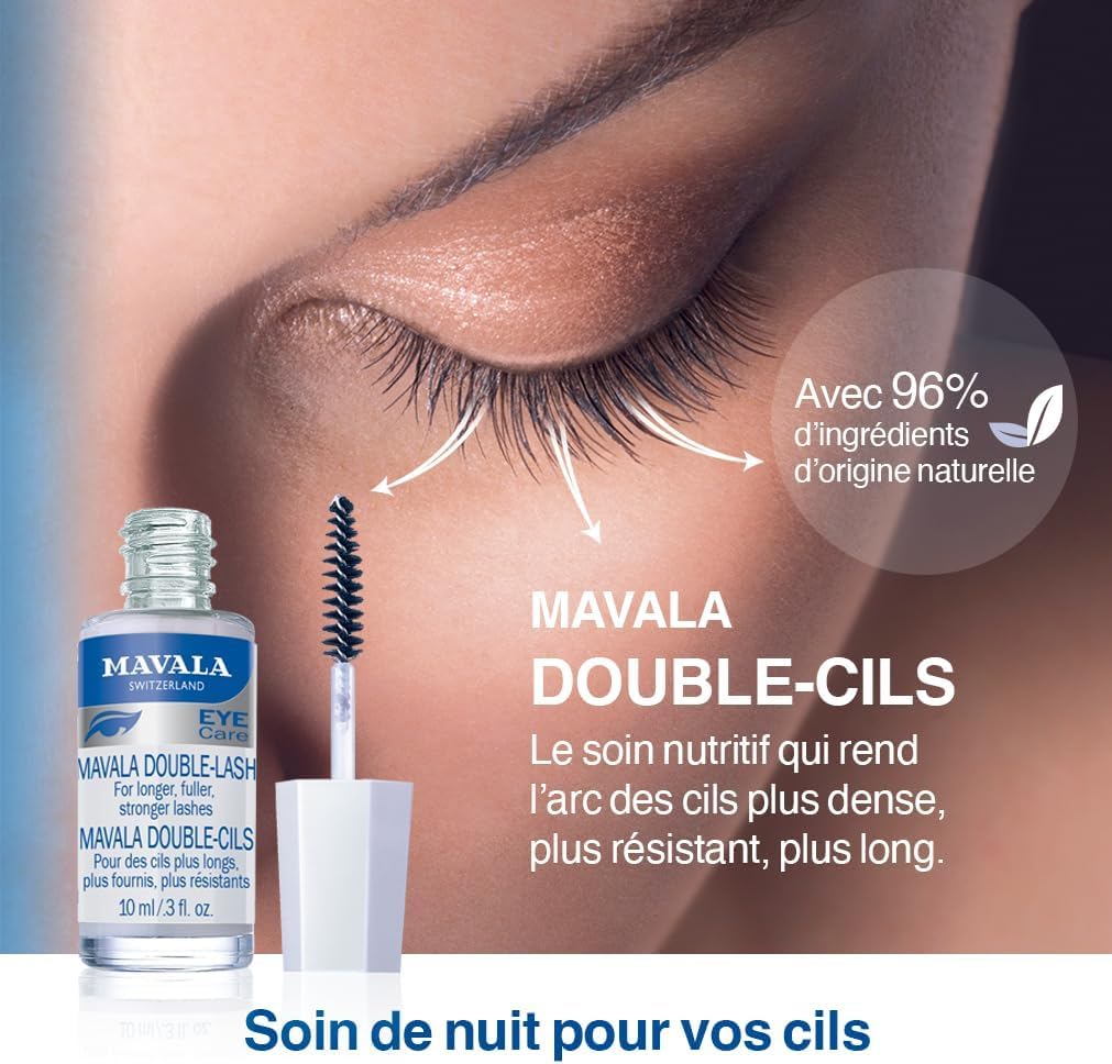 MAVALA Double Lash cejas, aspecto más lleno.