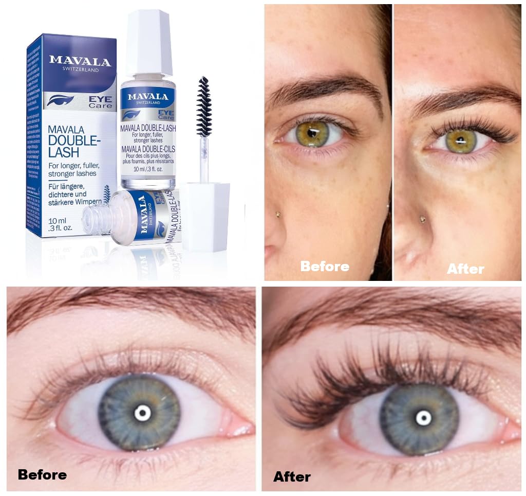 MAVALA Double Lash pestañas, aspecto más denso.