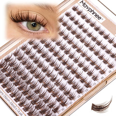 Mavphnee brown lash clusters 8mm inner corners deliver subtle opening for daily wear.