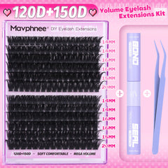 Clústeres D-curly de Mavphnee para un aspecto voluminoso.