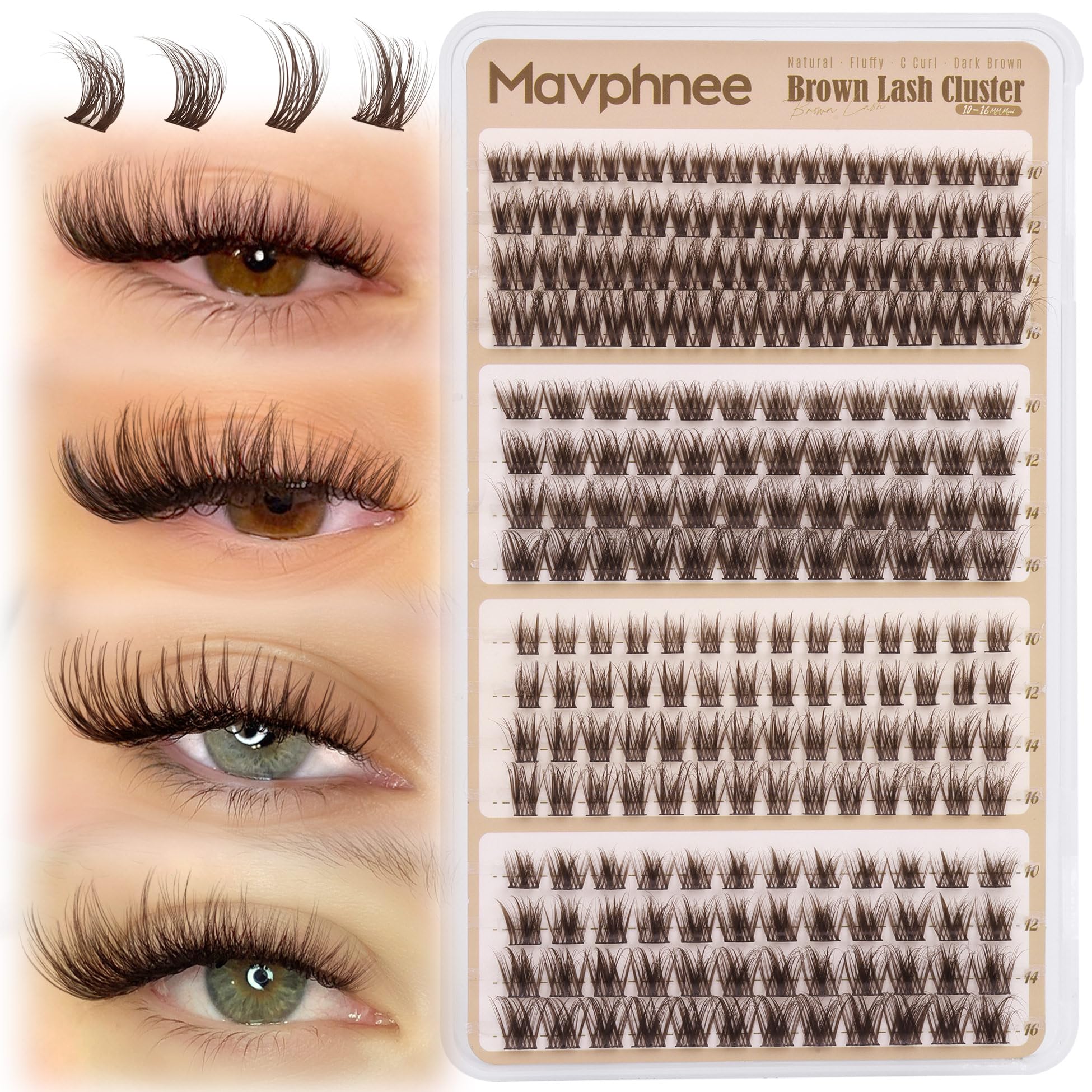 Mavphnee clúster marrón reutilizables hasta 15+ veces.