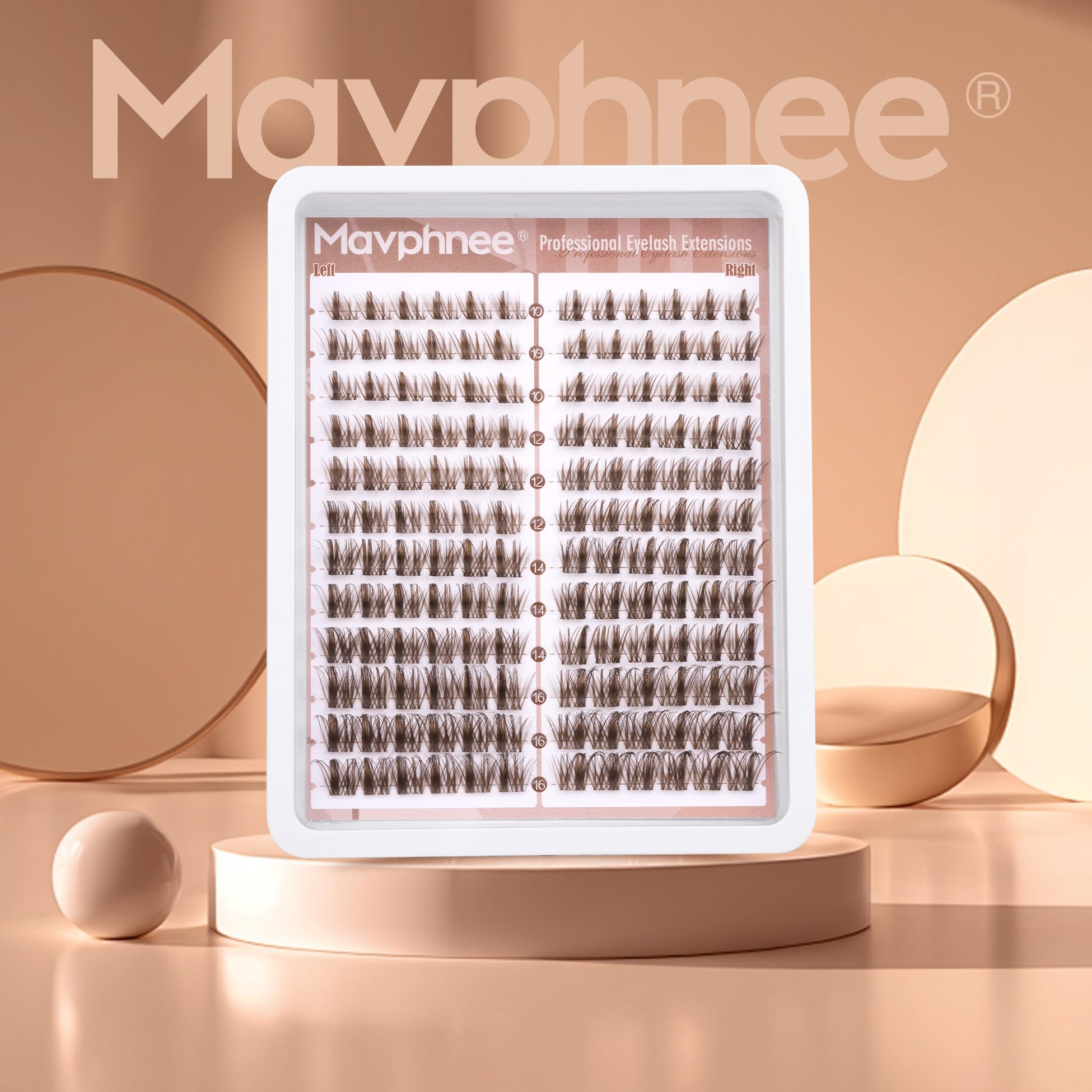 Mavphnee 10-16mm lash length range fits most eye shapes.