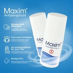 MAXIM aplicación nocturna para reducción de sudor durante el día
