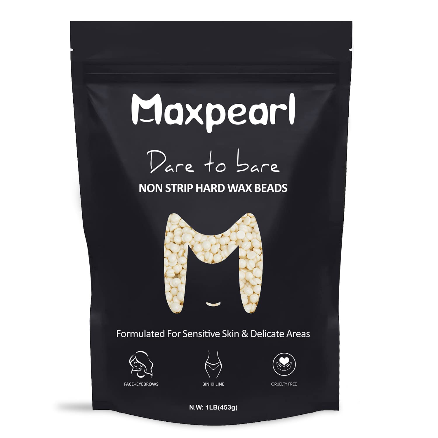 Maxpearl bolas cera facial para depilar cejas y labios con suavidad