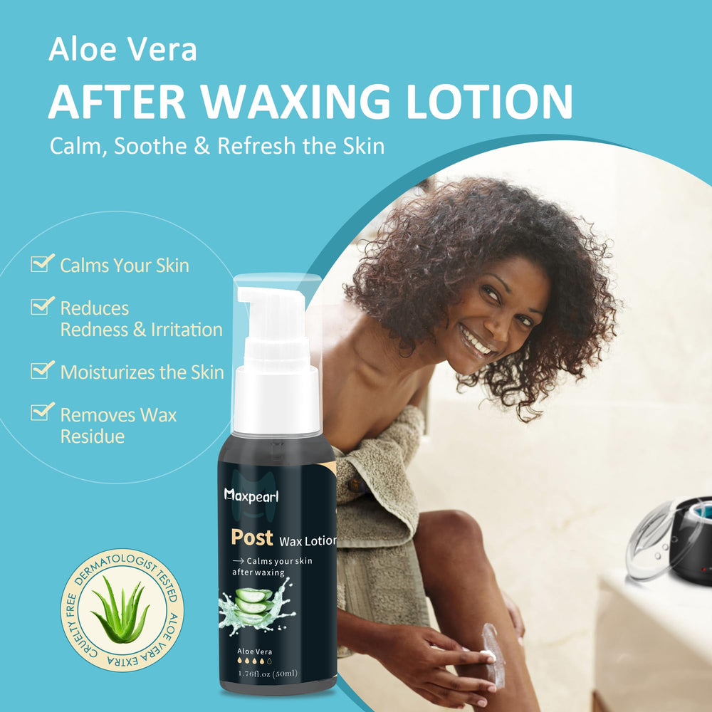 Cera lavanda Maxpearl para zona bikini con cuidado
