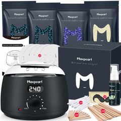 Maxpearl kit cera digital: calentador preciso para depilación en casa