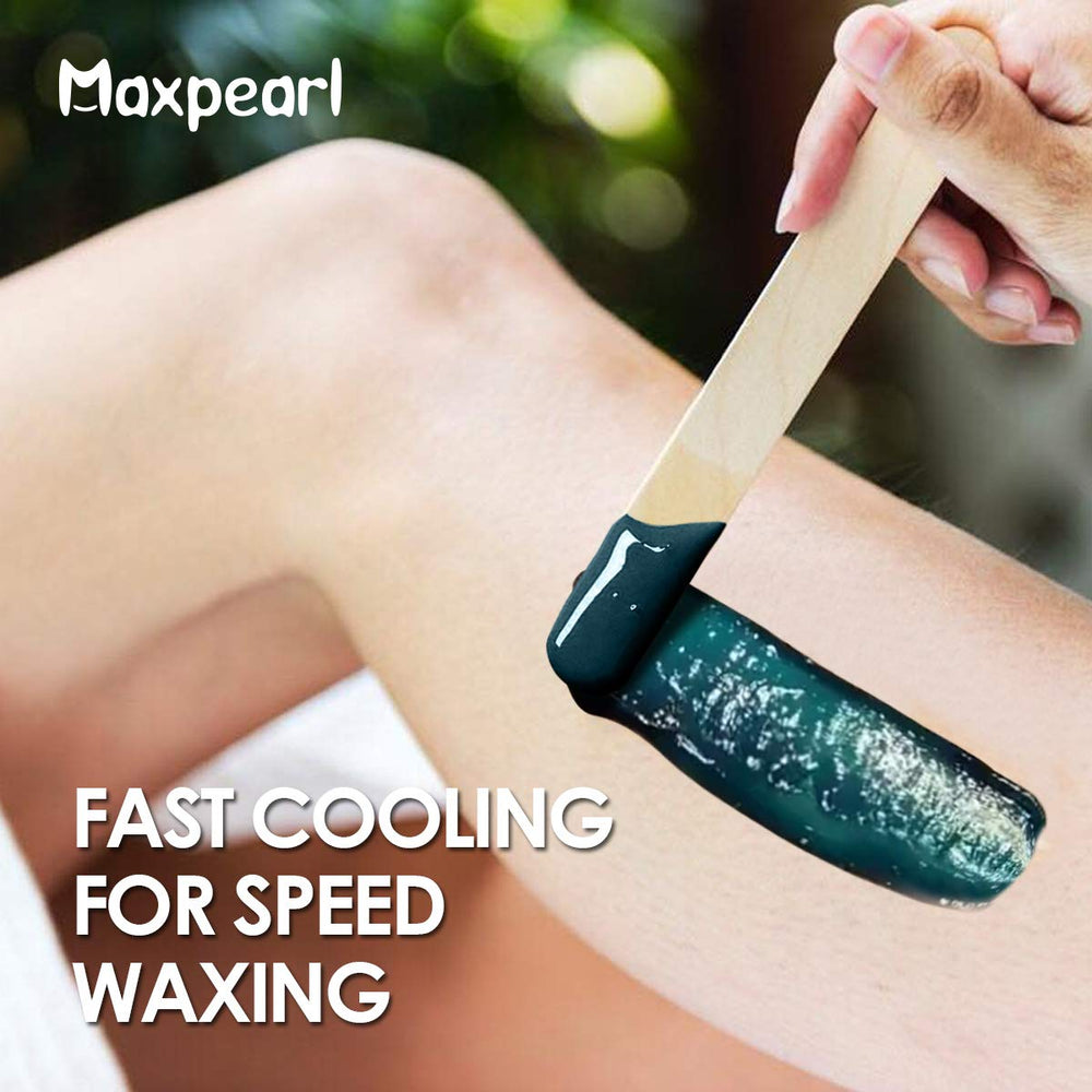 Maxpearl perlas de cera dura para piernas, piel suave y resultados duraderos.