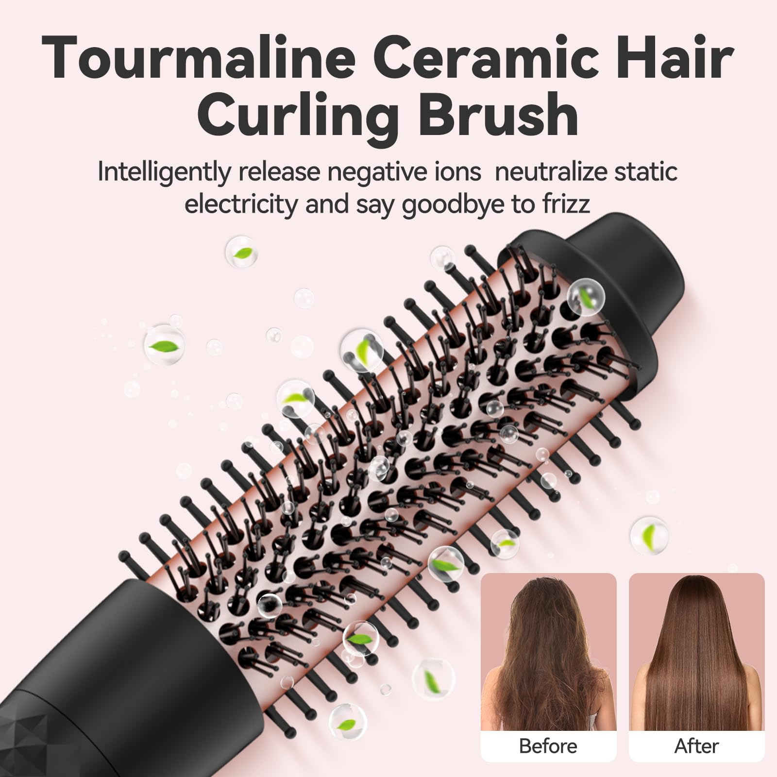 Tecnología cerámica PTC para brillo y menor encrespamiento en el cabello.