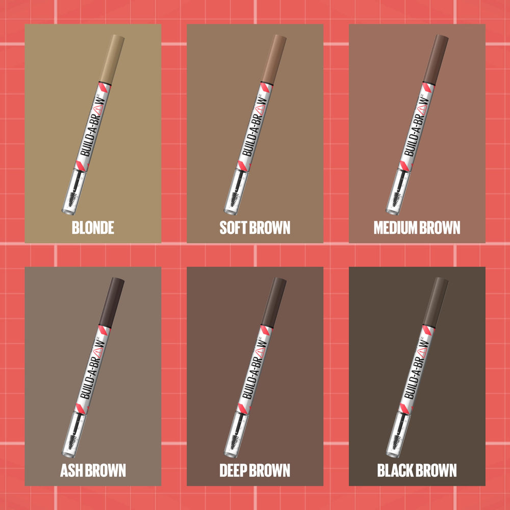 Maybelline Build-A-Brow: resistente al sudor y a la humedad para climas impredecibles.