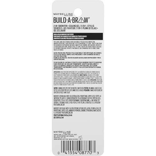 Maybelline Build-A-Brow two-step routine shows quick, natural shaping.