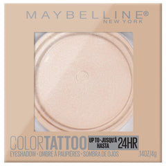 Maybelline Color Tattoo Front Runner cream eyeshadow swatch shows rich pigment and smooth texture.