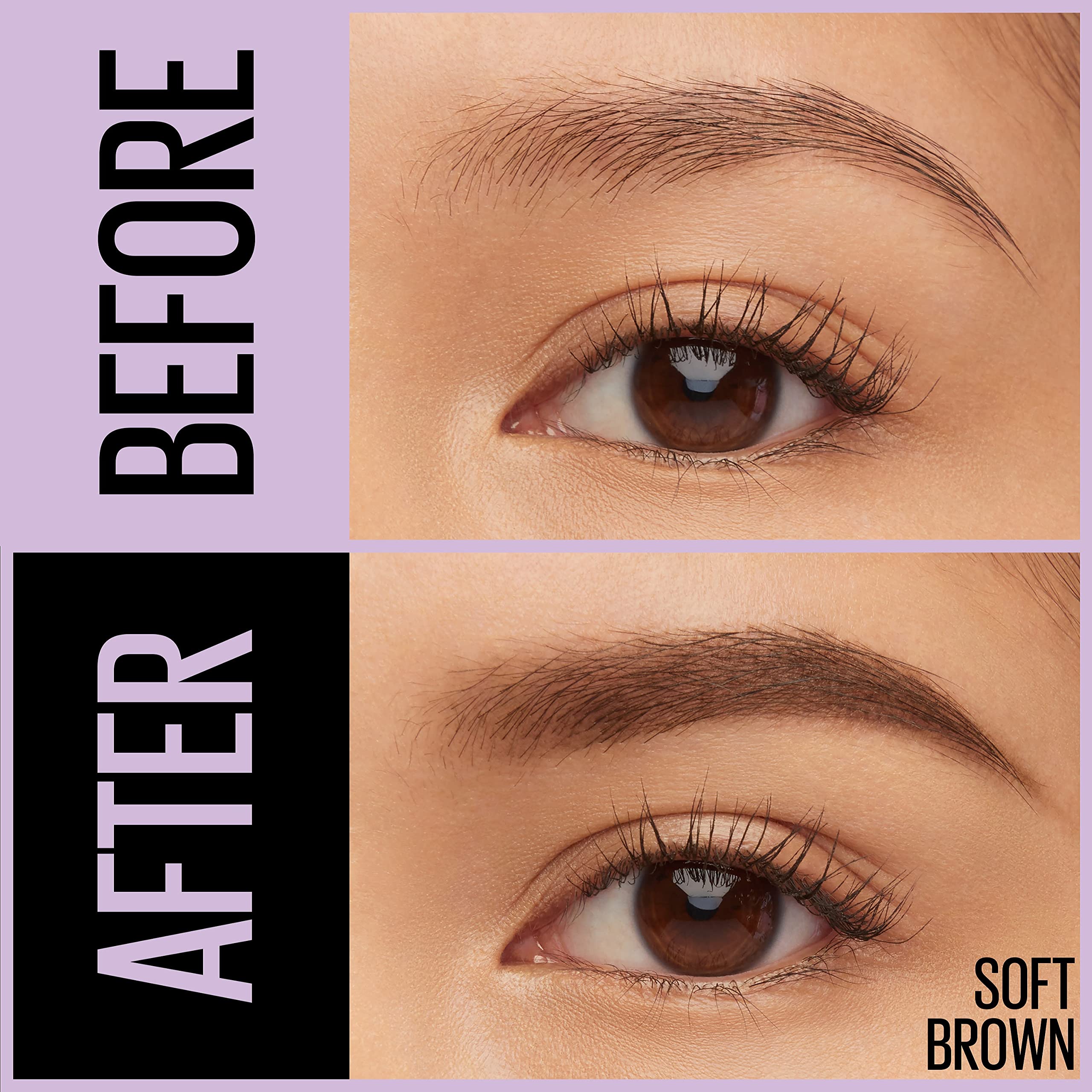 Maybelline Express Brow 2 en 1 facilita definición y relleno para cejas equilibradas.