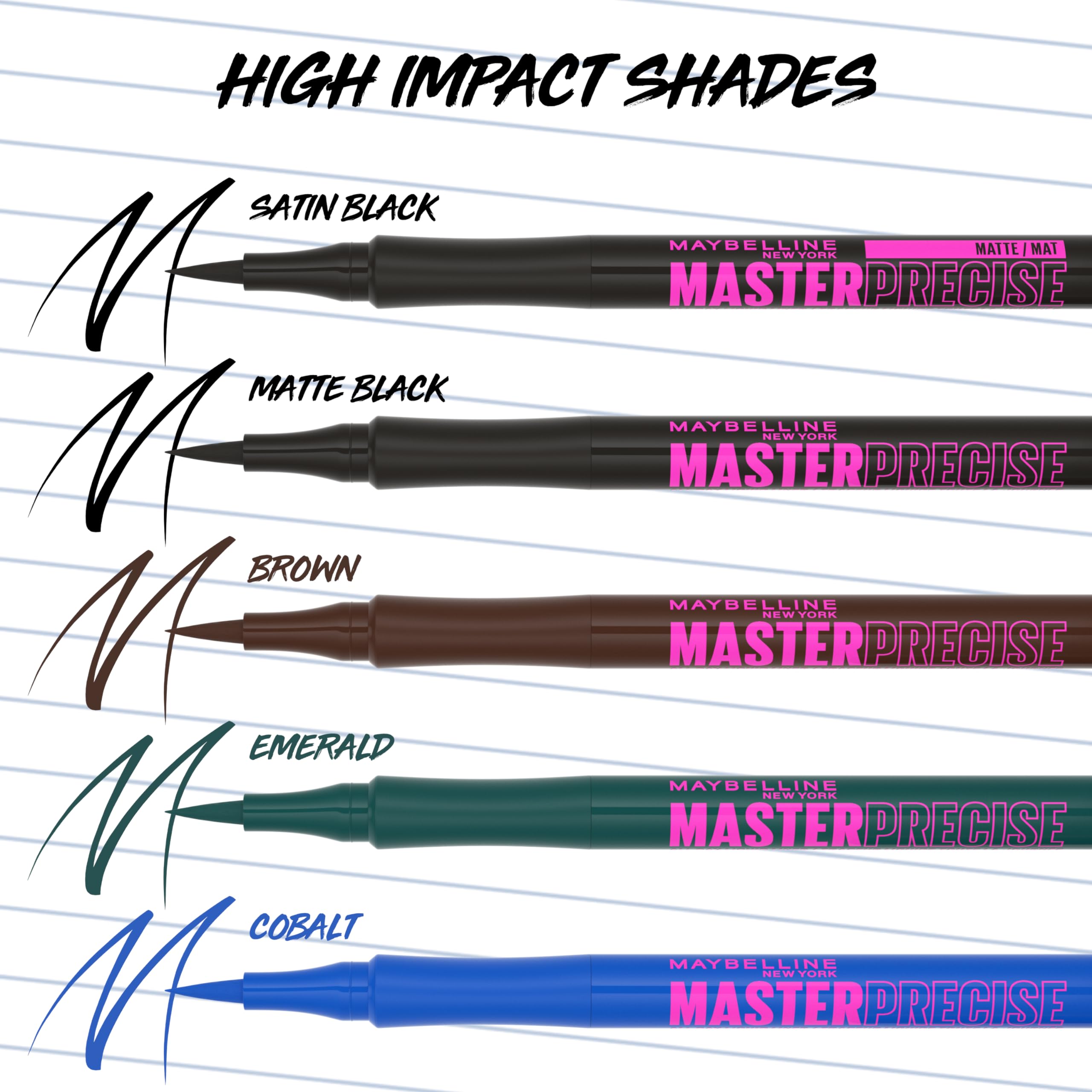 Aplicación suave con Maybelline Eyestudio Master Precise gracias a su punta