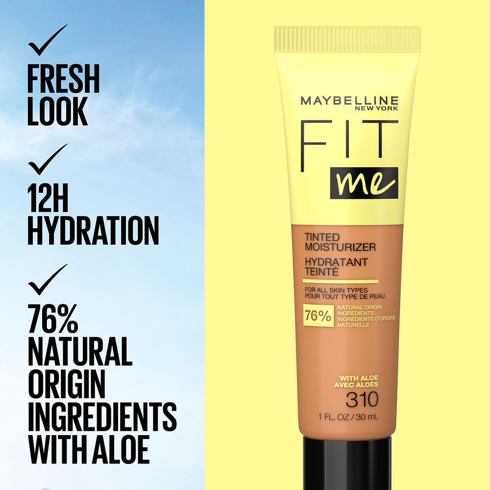 Aloe en la fórmula de Maybelline Fit Me, tacto suave e hidratante.