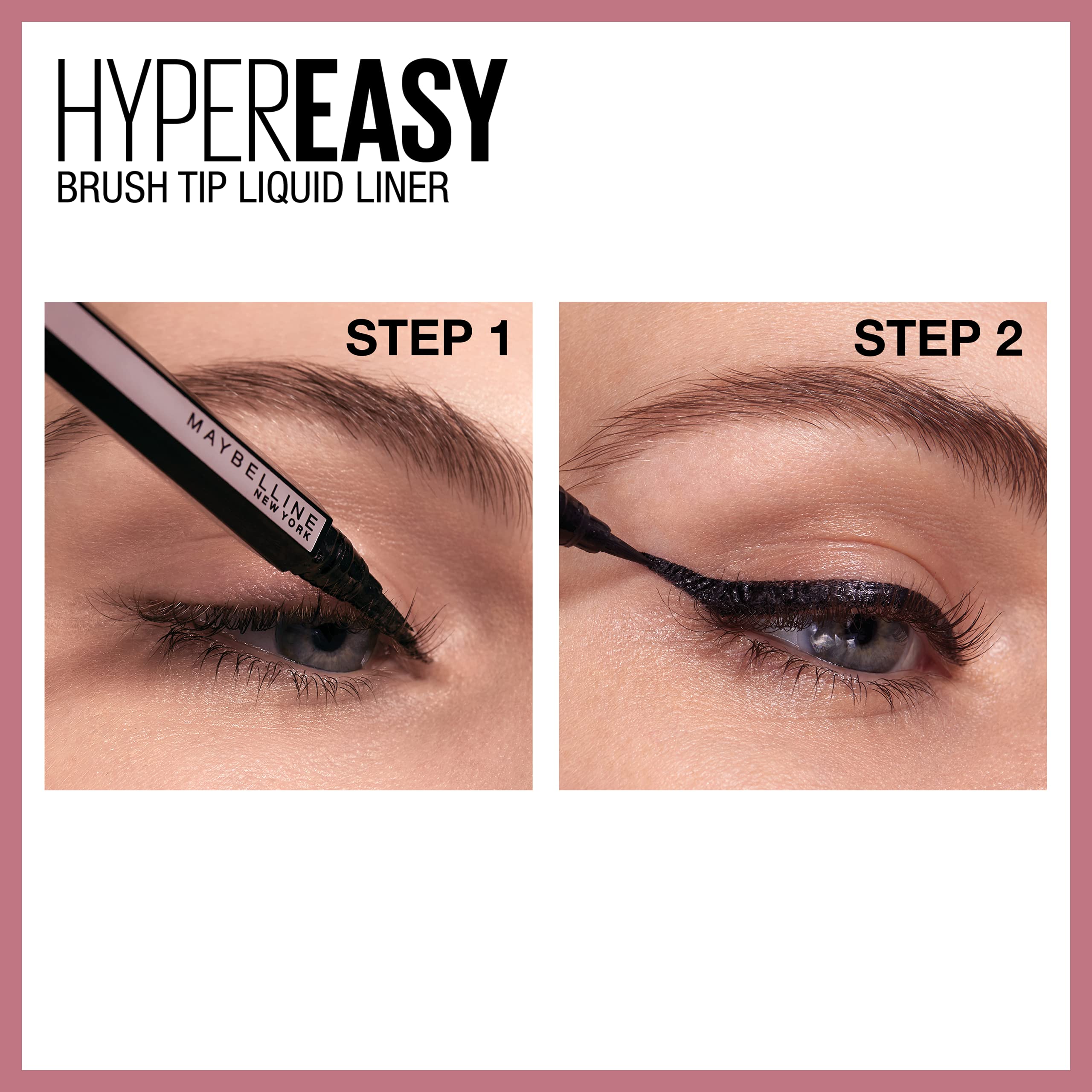 Acabado satinado MAYBELLINE Hyper Easy para mirada suave