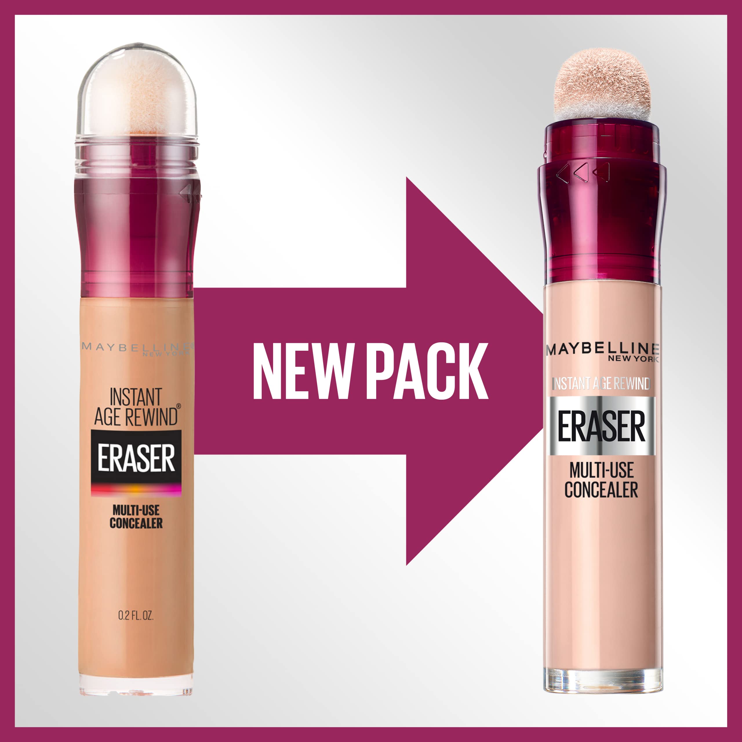 MAYBELLINE Instant Age Rewind Eraser: estuche compacto para viaje y bolso.