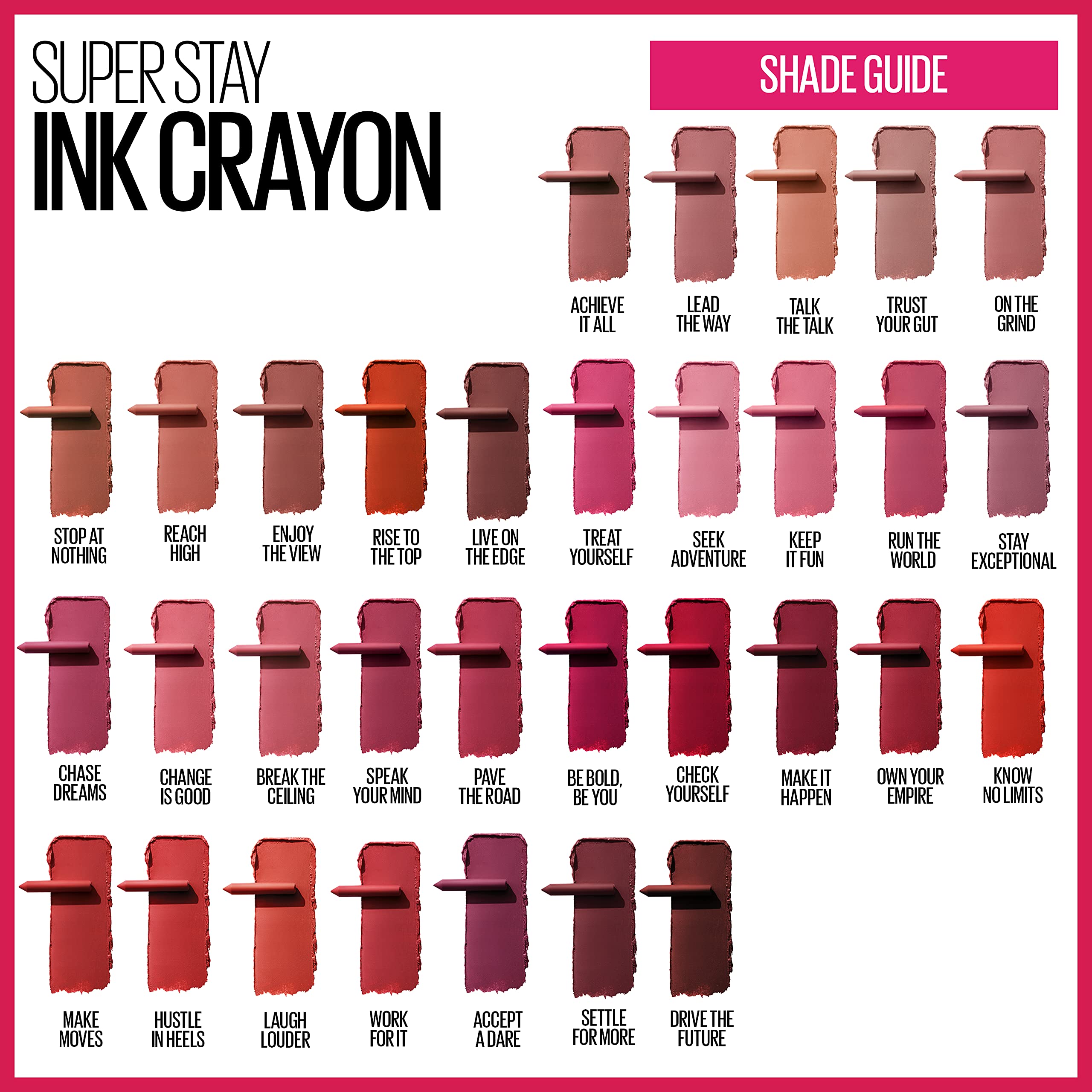 Maybelline crayón labial mate para un look completo en una pasada