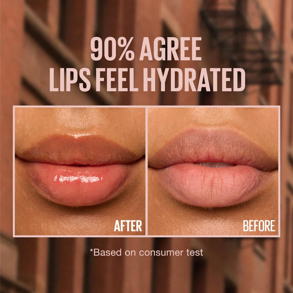 Maybelline Lifter Gloss ámbar: acabado brillante y suavidad al tacto.