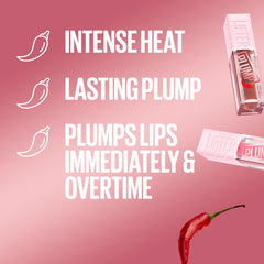 Maybelline Lifter Gloss with chili pepper delivers a quick plump effect