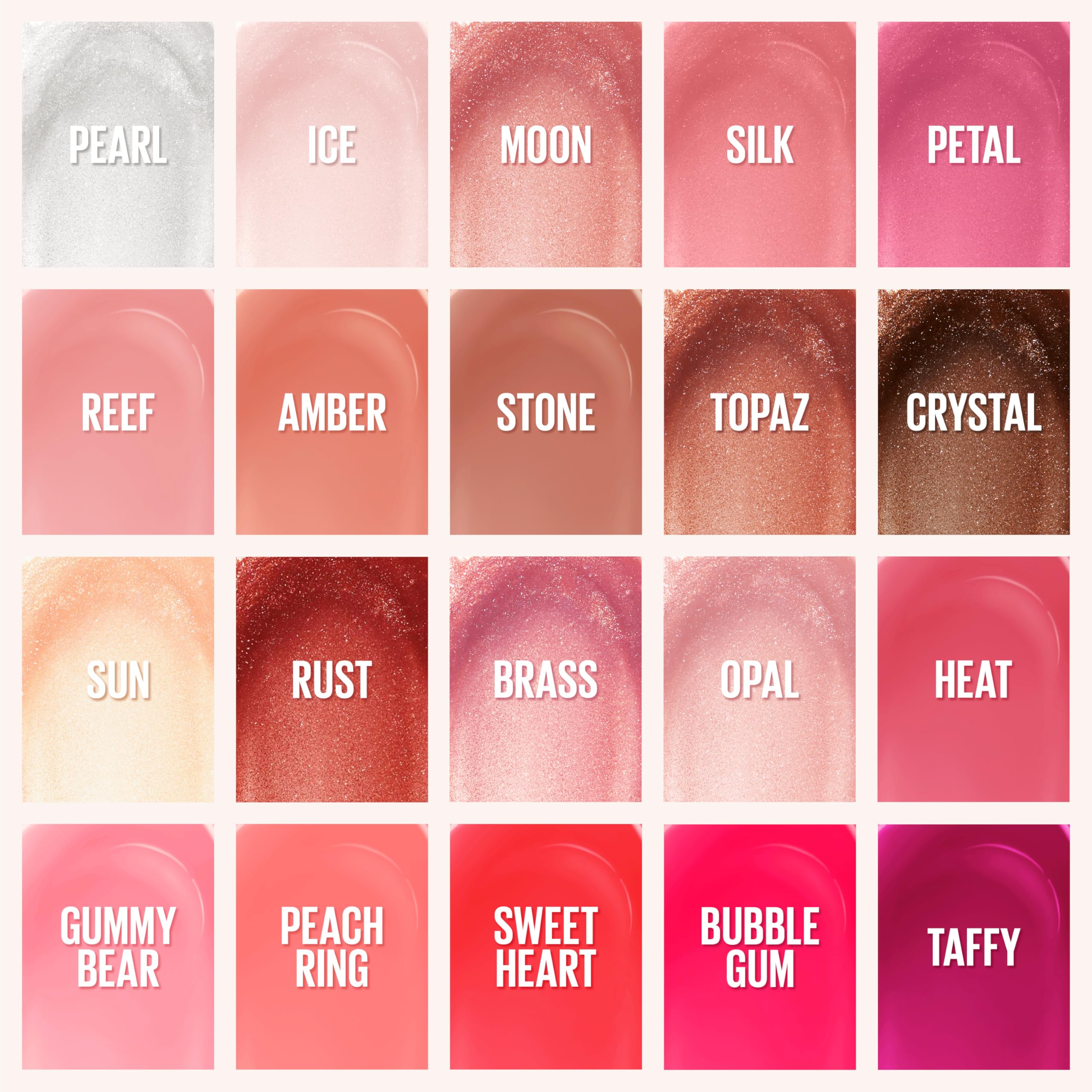 Textura de seda de Maybelline Lifter Gloss labios sin sensación pegajosa.