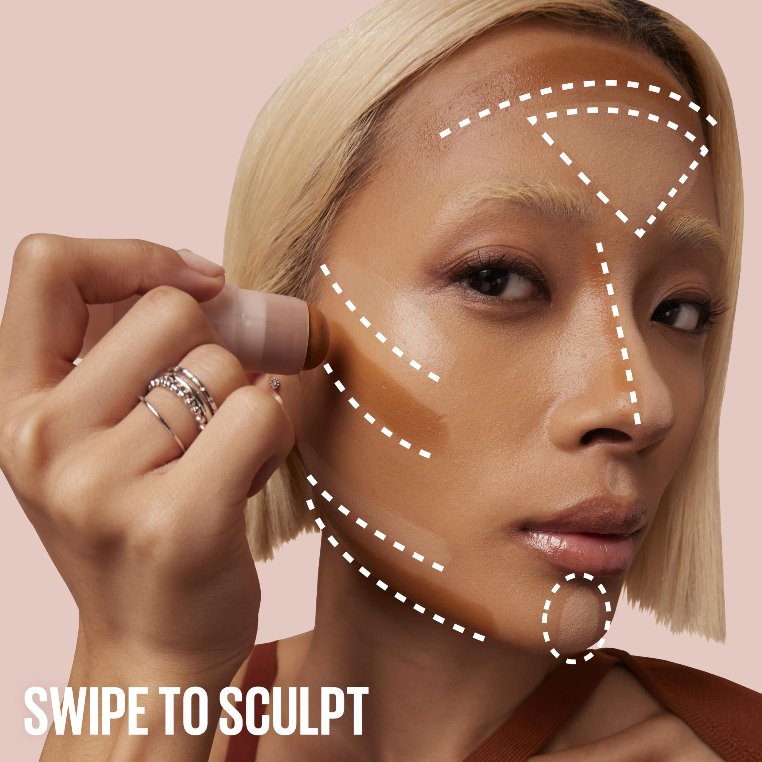 Maybelline Lifter Stix compacto 3 en 1 para retoques rápidos.