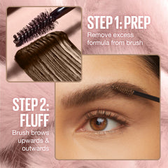 MAYBELLINE Superfluff cejas volumen suave: look fluffy todo el día