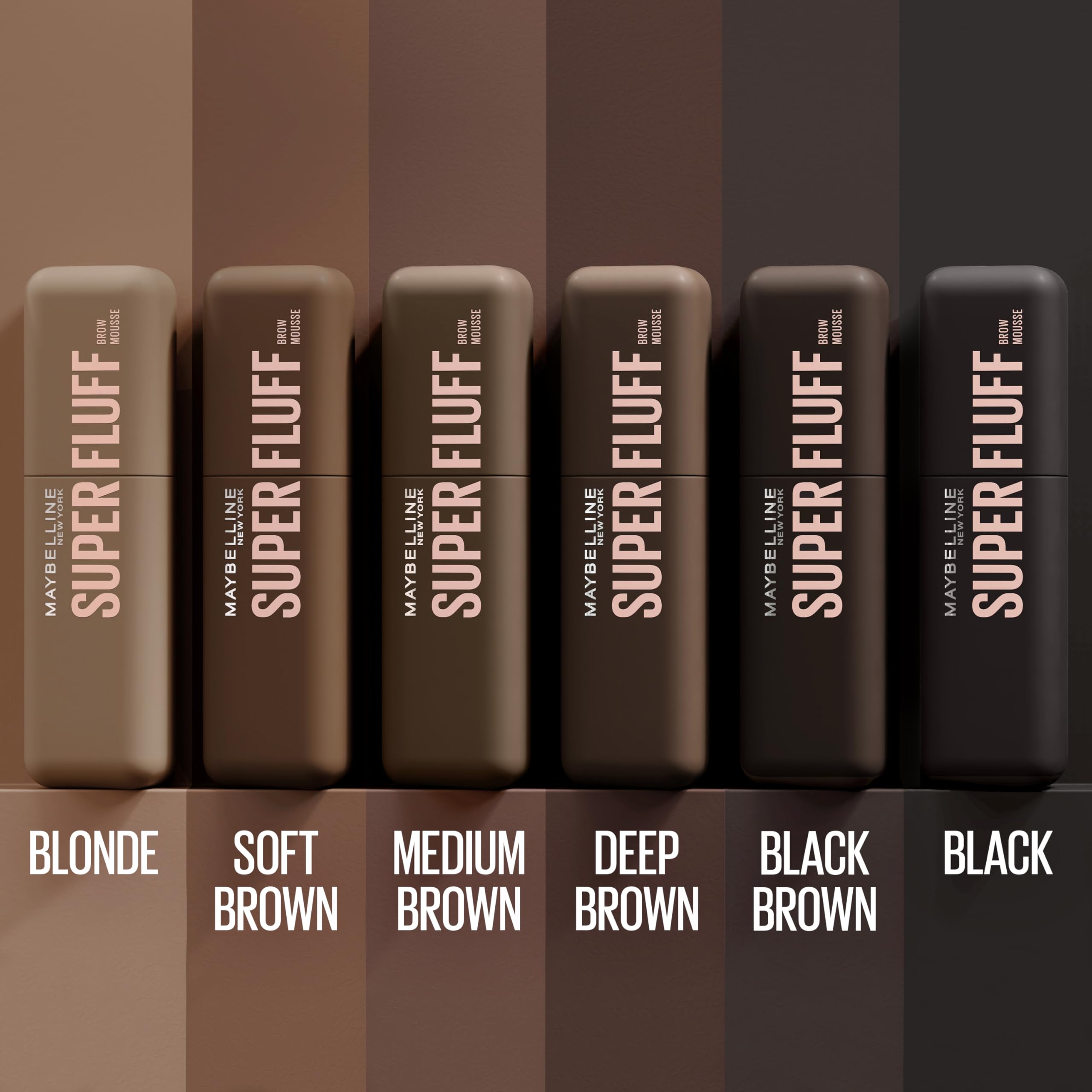 Maybelline Superfluff Mousse duración todo el día sin perder forma.
