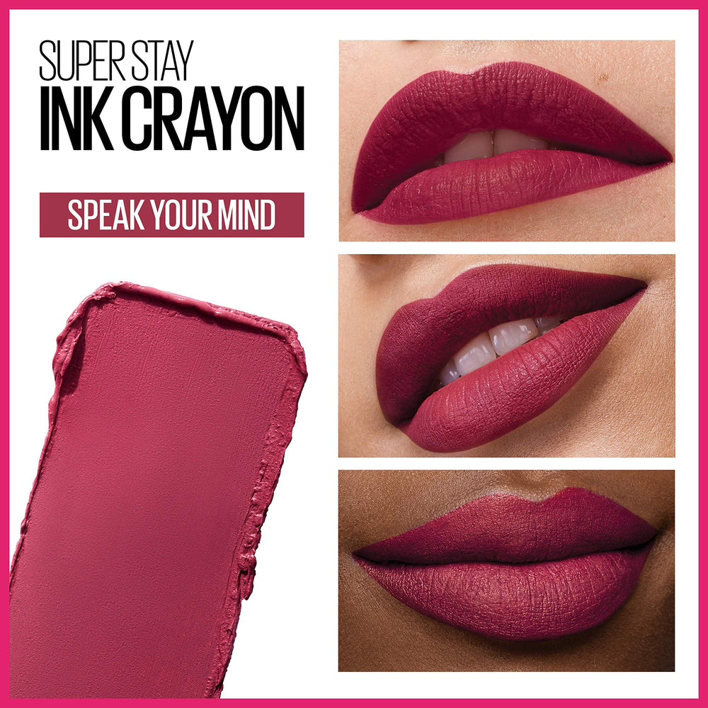 Maybelline SuperStay Ink Crayon matte finish lasts up to eight hours.