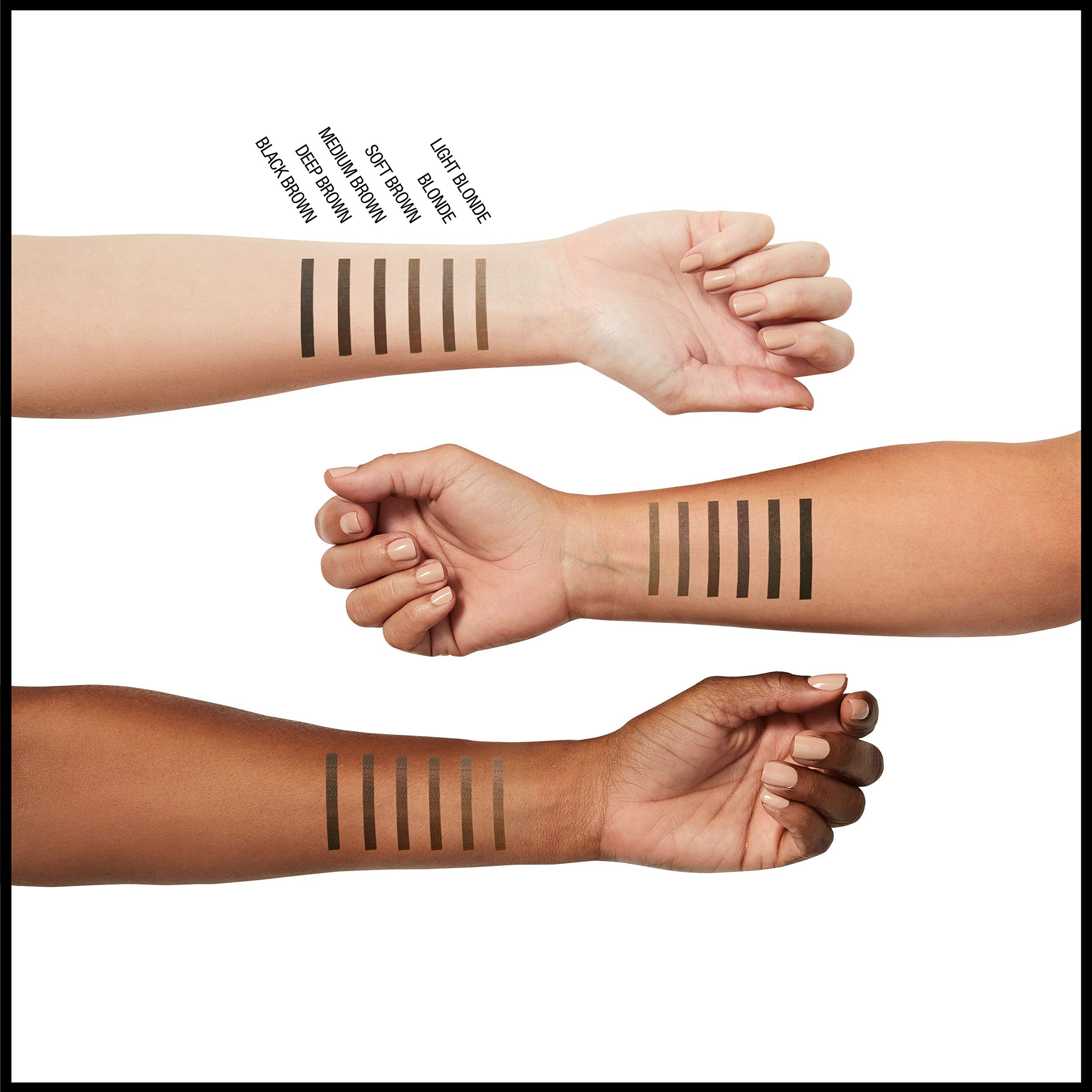 Aplicación fácil de Maybelline TattooStudio para rellenar cejas con rapidez y control.