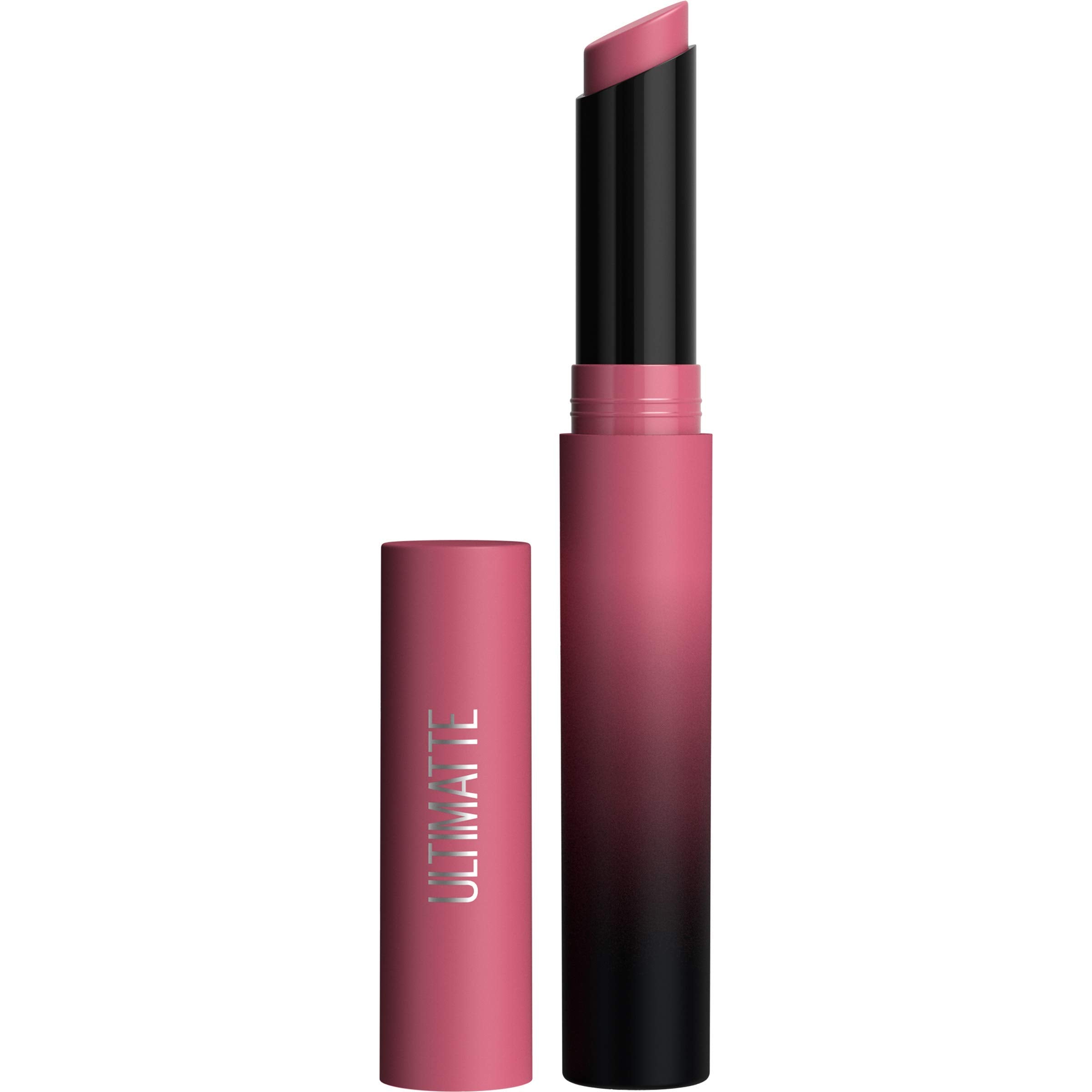 Maybelline Ultimatte barra labial, color intenso con acabado mate de larga duración.