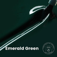 MAYCHAO gel esmalte verde esmeralda, curado con luz LED para uñas brillantes.