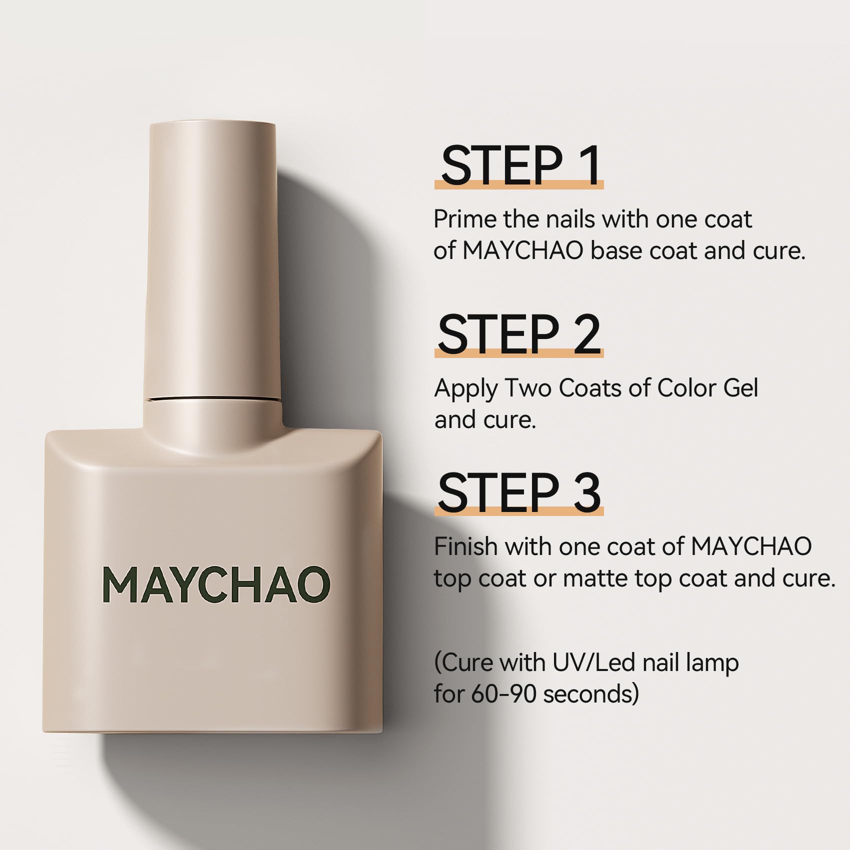 MAYCHAO gel uñas rojo cereza profundo, perfecto para un look profesional en casa.
